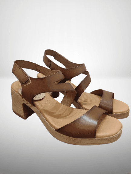 BASTON SANDALIA CIERRE VELCRO TACON ROBLE