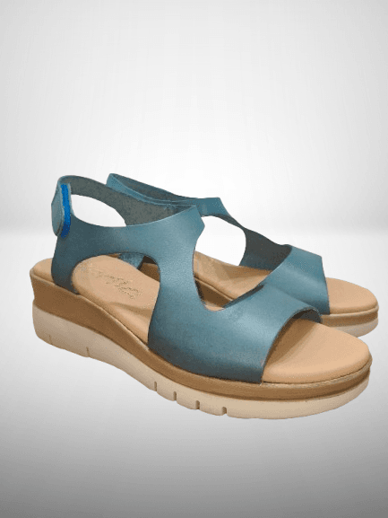 ALLEN SANDALIA PIEL JEANS CIERRE VELCRO