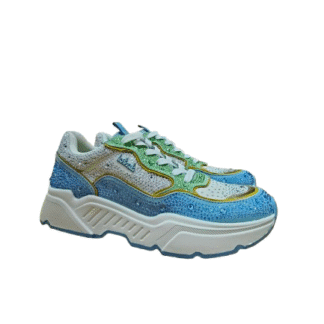 SNEAKER BRILLOS AZUL