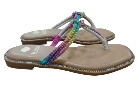 SANDALIA BRILLO MULTICOLOR