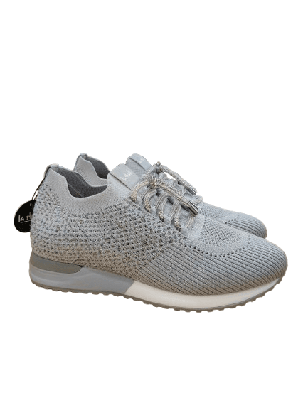 SNEAKER GRIS BRILLO