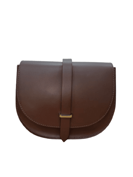BOLSO PIEL TOLFA MARRON