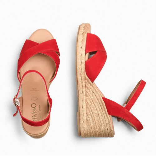 CALPE CUÑA YUTE ROJO Calzados Quesada (SKU 10147)