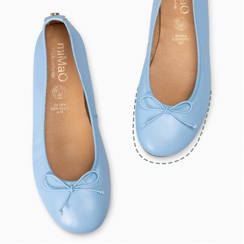 CAMPANILLA BAILARINA BAREFOOT AZUL Calzados Quesada (SKU 10140)