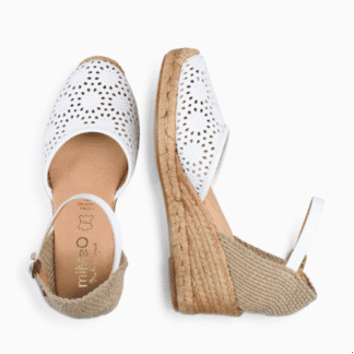 MALDIVAS CUÑA ESPARTO BLANCO Calzados Quesada (SKU 10168)