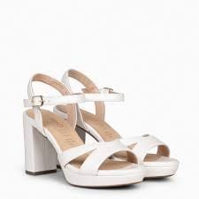 PARIS SANDALIA TACON ANCHO NACAR Calzados Quesada (SKU 10060)