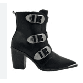 BOTIN COWBOY NEGRO Y HEBILLAS Calzados Quesada (SKU 10846)
