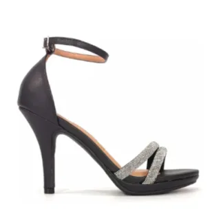 SANDALIA NEGRA BRILLO Calzados Quesada (SKU 10854)